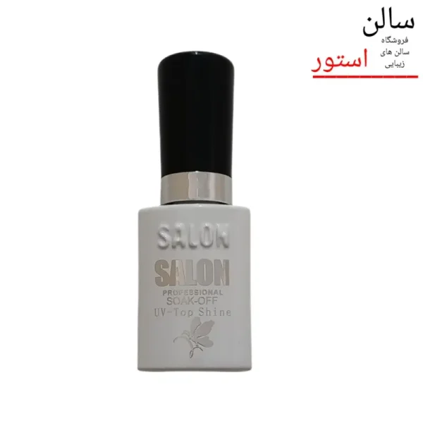 تاپ شاین سالن ۱۰ میل – تاپ ژل براق و ضد زردی برای ناخن، مناسب کاشت و لاک ژل با ماندگاری طولانی